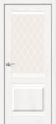 Межкомнатная дверь Прима-3 ПО (White Dreamline/White Сrystal)