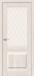 Межкомнатная дверь Прима-3 ПО (Ash White/White Сrystal)