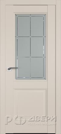 Межкомнатная дверь Profil Doors 90U ПО (Санд/Гравировка 1)