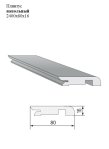 Плинтус напольный 2400x80x16