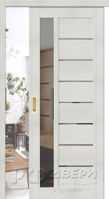 Раздвижная дверь Порта 27 (Bianco Veralinga/Mirox Grey)