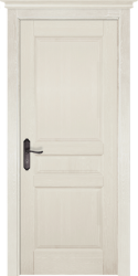 Дверь из массива сосны Валенсия ПГ (Слоновая кость/Браш)
