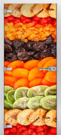 Стеклянная межкомнатная дверь Fruite-11 ПО (Фотопечать)