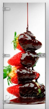 Стеклянная межкомнатная дверь Fruite-15 ПО (Фотопечать)