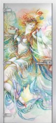 Стеклянная межкомнатная дверь Painting-08 ПО (Фотопечать)