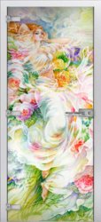 Стеклянная межкомнатная дверь Painting-09 ПО (Фотопечать)