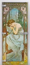Стеклянная межкомнатная дверь Painting-11 ПО (Фотопечать)