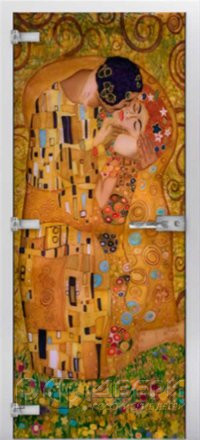 Стеклянная межкомнатная дверь Painting-17 ПО (Фотопечать)