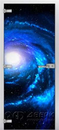 Стеклянная межкомнатная дверь Space-10 ПО (Фотопечать)