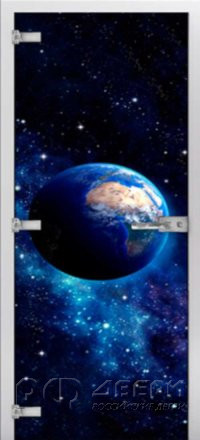 Стеклянная межкомнатная дверь Space-11 ПО (Фотопечать)
