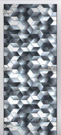 Стеклянная межкомнатная дверь Textures-11 ПО (Фотопечать)