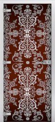 Стеклянная межкомнатная дверь Textures-19 ПО (Фотопечать)