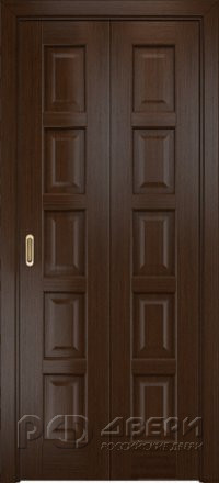 Складная дверь книжка Вена 2 ПГ (Венге)