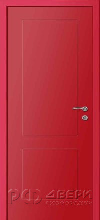 Межкомнатная дверь Ф2К multicolor (RAL 3020 Красный)