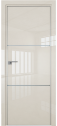 Межкомнатная дверь 2LK кромка AL-Матовая ПГ (Магнолия люкс)