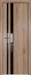 Межкомнатная дверь 16ZN кромка AL-Чёрная (Дуб Салинас светлый/Черный лак)
