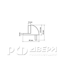 Ограничитель DH003ZA SG-4 (Мат. золото)