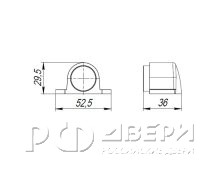 Ограничитель DS PF-52 CP (Хром)