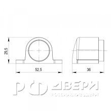 Ограничитель DSM-52 SN-3 (Мат.никель)