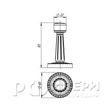 Ограничитель DH033 CL/SILVER-925 (Серебро 925)