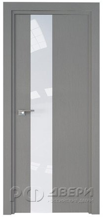 Межкомнатная дверь Двери Profildoors 5ZN кромка AL-Матовая ПО (Стоун/Белый лак)