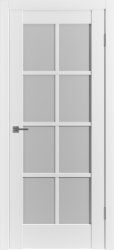 Межкомнатная дверь Emalex ER1 ПО (Ice/White cloud)