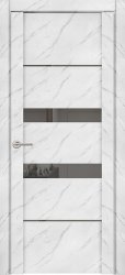Межкомнатная дверь UniLine Loft 30037/1 ПО (Монте Белый/Серое зеркало)