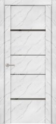 Межкомнатная дверь UniLine Loft 30039/1 ПО (Монте Белый/Серое зеркало)