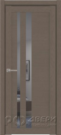Межкомнатная дверь UniLine Soft touch 30008 ПО (Софт Тортора/Серое зеркало)