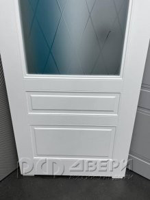 Межкомнатная дверь Скай-3 ПО (Белая эмаль)