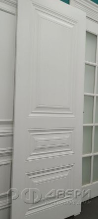 Межкомнатная дверь Симпл-3 ПГ (Белая эмаль)