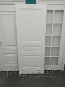 Межкомнатная дверь Уно-3 ПГ (Белая эмаль)
