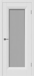  Межкомнатная дверь Барселона 1 ПО (Эмаль белая/Белый сатинат с печатью линия)