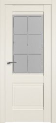 Межкомнатная дверь Эмалекс C2 ПО (Кремовый/Кристалл кросс)