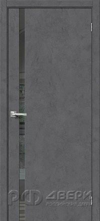 Межкомнатная дверь Порта-1.55 ПО (Slate Art/Mirox Grey)