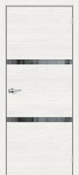 Межкомнатная дверь Порта-2.55 ПО (White Skyline/Mirox Grey)