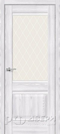 Межкомнатная дверь Прима-3 ПО (Riviera Ice/White Сrystal)