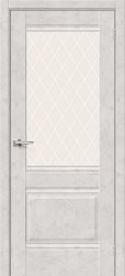 Межкомнатная дверь Прима-3 ПО (Look Art/White Сrystal)
