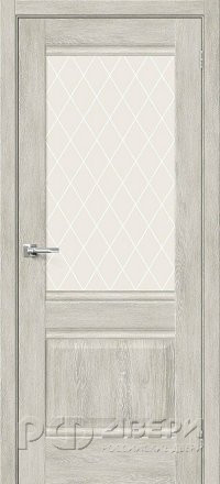 Межкомнатная дверь Прима-3 ПО (Chalet Provence/White Сrystal)