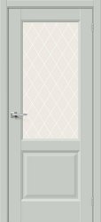 Межкомнатная дверь Неоклассик-33 ПО (Grey Matt/White Сrystal)