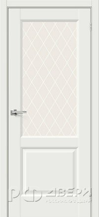 Межкомнатная дверь Неоклассик-33 ПО (White Matt/White Сrystal)