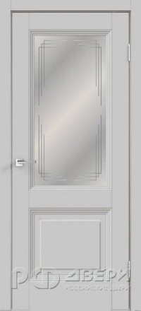 Межкомнатная дверь Alto 10 2V ПО (Серый/Стекло матовое Мателюкс)