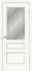 Межкомнатная дверь Villa 3V ПО (Молочный/Стекло матовое Мателюкс)