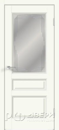 Межкомнатная дверь Villa 3V ПО (Молочный/Мателюкс)