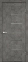 Межкомнатная дверь Loft 3 ПО (Бетон тёмный/Мателюкс графит)
