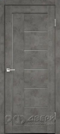 Межкомнатная дверь Loft 3 ПО (Бетон тёмный/Мателюкс графит)