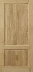 Межкомнатная дверь из массива дуба М-10 ПГ (Без отделки)