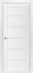 Межкомнатная дверь Техно 714 ПО (Белоснежный/Сатинат)