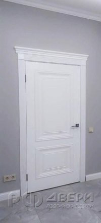 Межкомнатная дверь Дебют-2 ПГ (Белая эмаль)