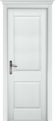 Межкомнатная дверь из массива ольхи Элегия ПГ (Белая эмаль)